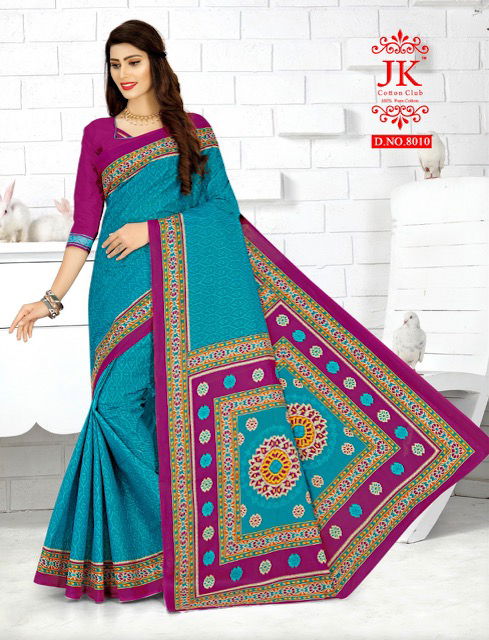 Jk Tulsi 8 Casual Daily Wear Cotton Printed Saree Collection